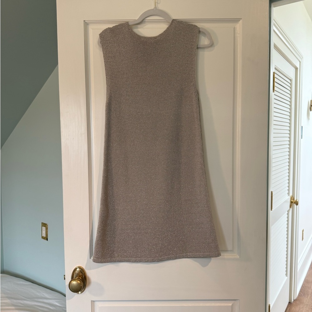 Zara Sleeveless Gray Dress - Picture 2 of 4